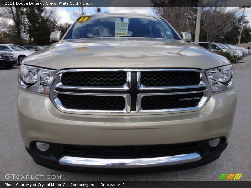 White Gold / Black 2011 Dodge Durango Crew