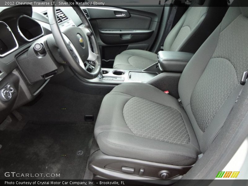 Silver Ice Metallic / Ebony 2012 Chevrolet Traverse LT