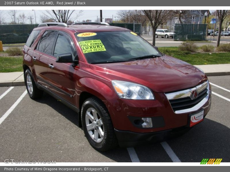 Red Jewel / Black 2007 Saturn Outlook XE AWD