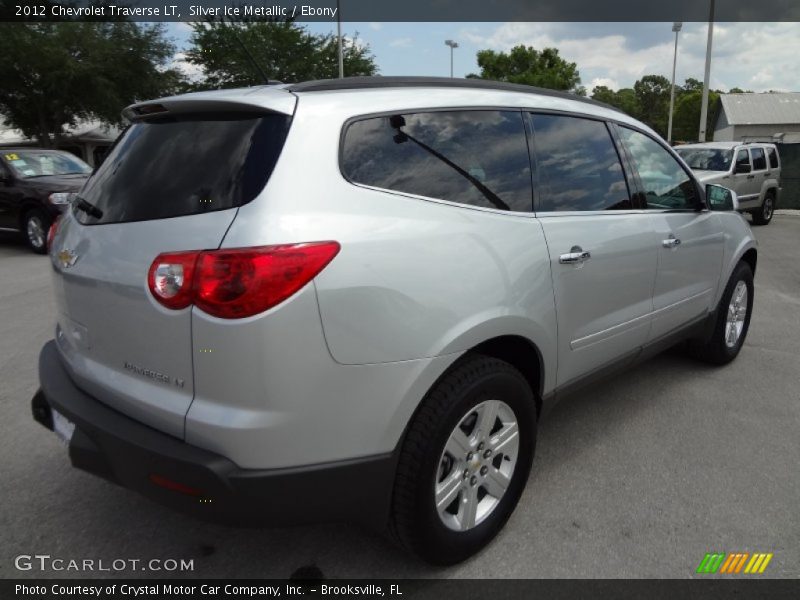 Silver Ice Metallic / Ebony 2012 Chevrolet Traverse LT