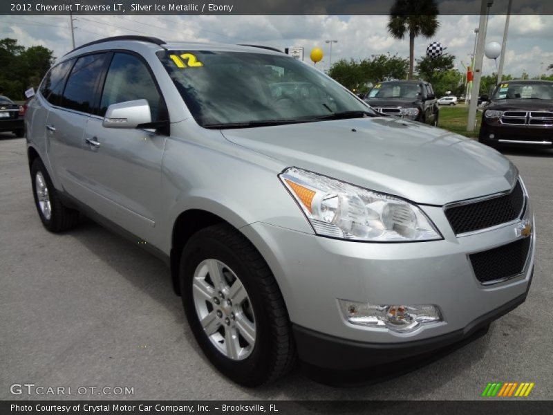 Silver Ice Metallic / Ebony 2012 Chevrolet Traverse LT