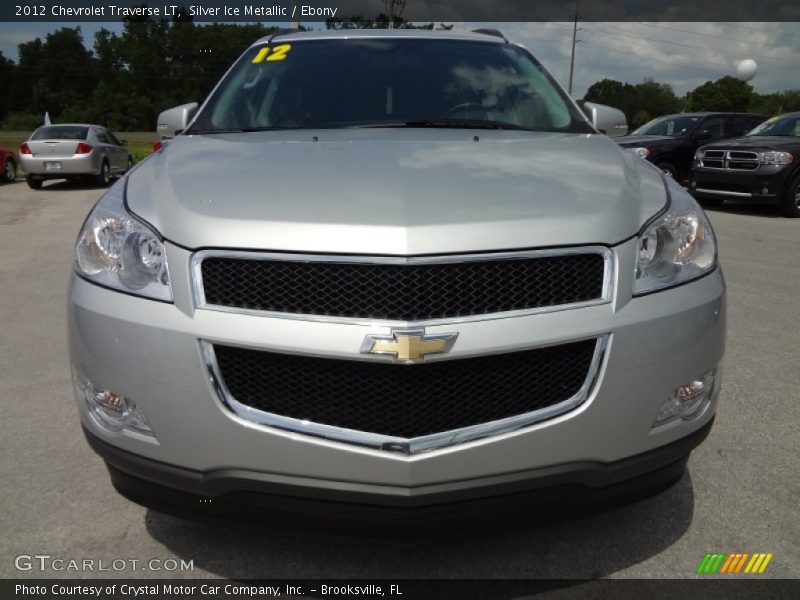 Silver Ice Metallic / Ebony 2012 Chevrolet Traverse LT