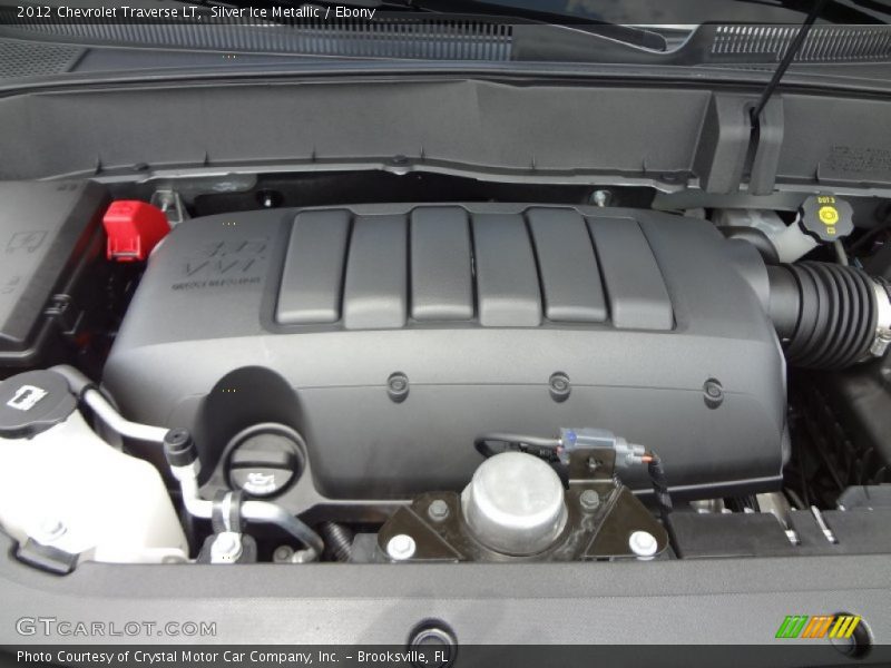 Silver Ice Metallic / Ebony 2012 Chevrolet Traverse LT