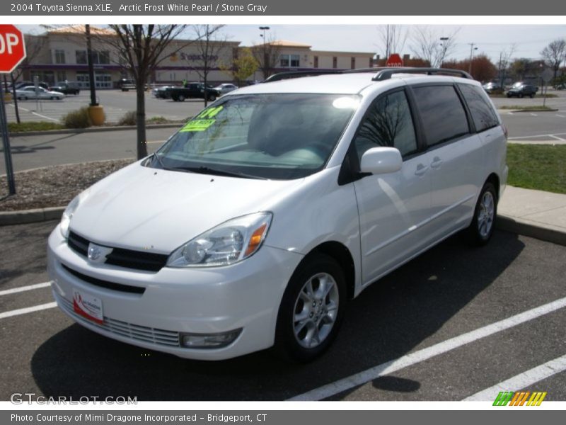 Arctic Frost White Pearl / Stone Gray 2004 Toyota Sienna XLE