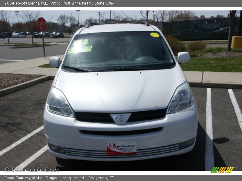 Arctic Frost White Pearl / Stone Gray 2004 Toyota Sienna XLE