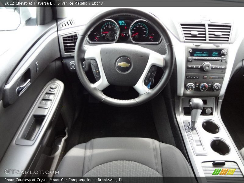 Silver Ice Metallic / Ebony 2012 Chevrolet Traverse LT