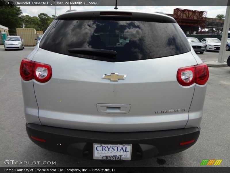 Silver Ice Metallic / Ebony 2012 Chevrolet Traverse LT