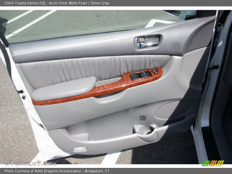 Arctic Frost White Pearl / Stone Gray 2004 Toyota Sienna XLE
