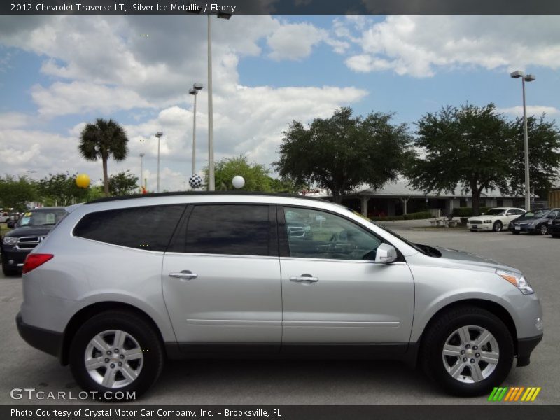 Silver Ice Metallic / Ebony 2012 Chevrolet Traverse LT