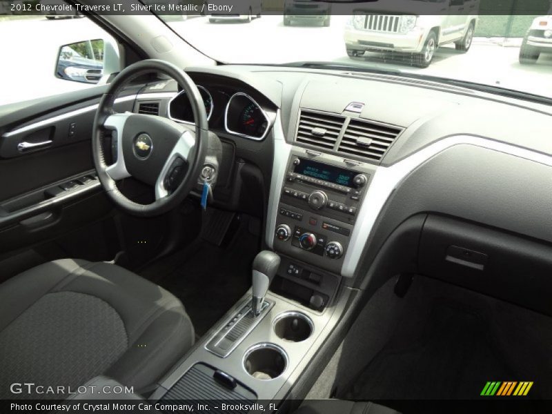 Silver Ice Metallic / Ebony 2012 Chevrolet Traverse LT