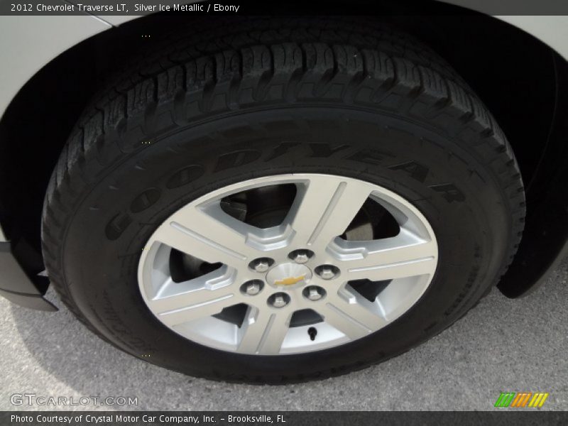 Silver Ice Metallic / Ebony 2012 Chevrolet Traverse LT