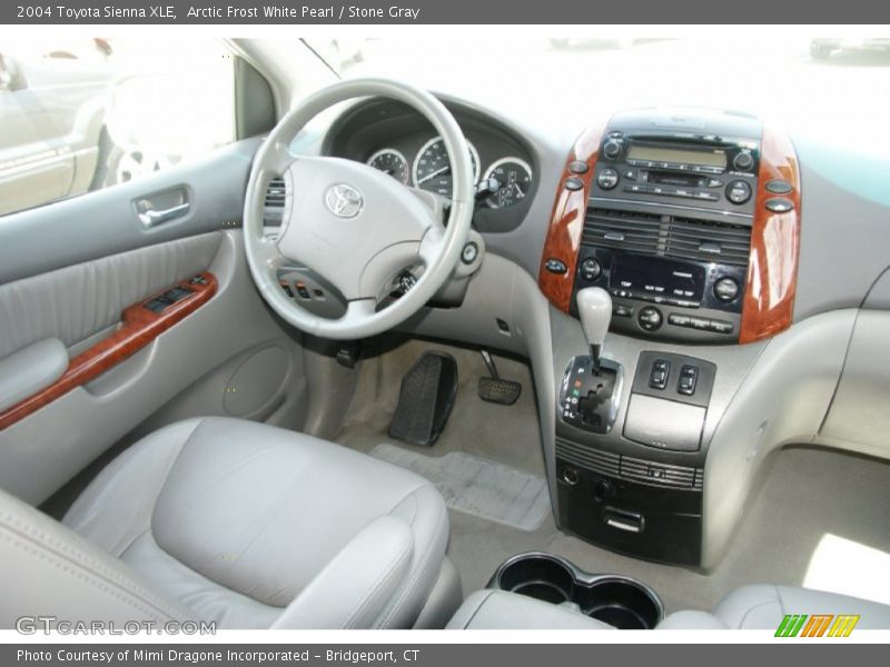 Arctic Frost White Pearl / Stone Gray 2004 Toyota Sienna XLE