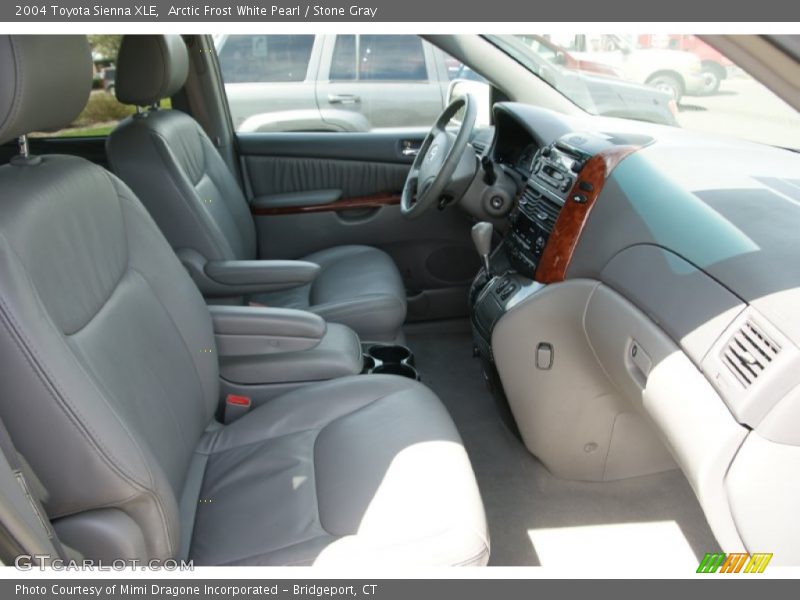 Arctic Frost White Pearl / Stone Gray 2004 Toyota Sienna XLE
