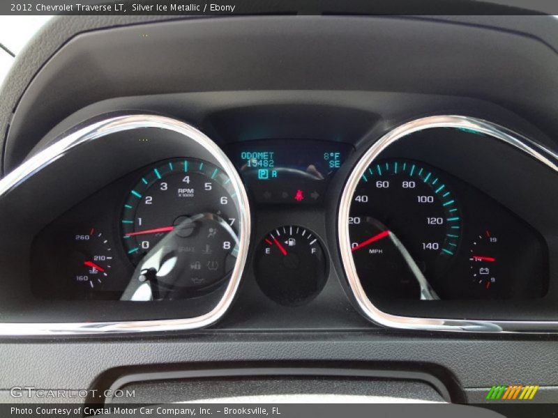 Silver Ice Metallic / Ebony 2012 Chevrolet Traverse LT