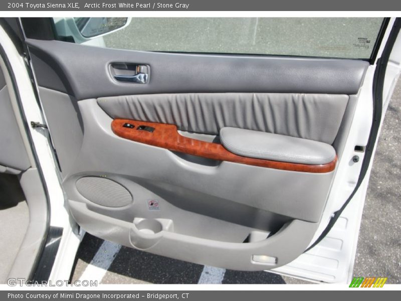 Arctic Frost White Pearl / Stone Gray 2004 Toyota Sienna XLE