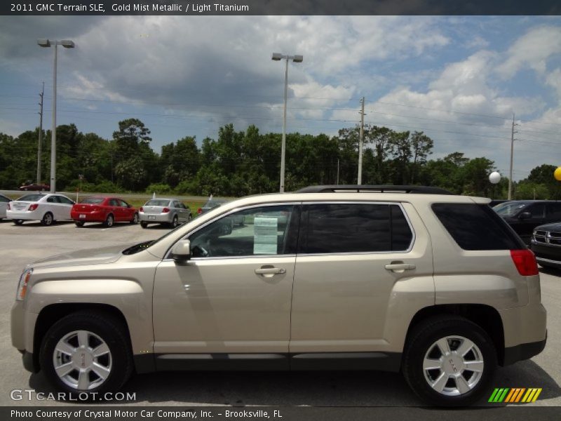 Gold Mist Metallic / Light Titanium 2011 GMC Terrain SLE