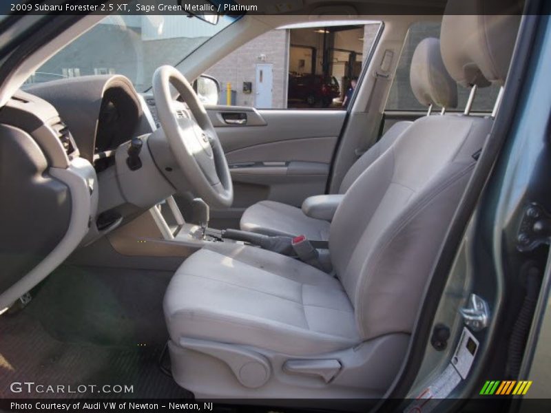 Sage Green Metallic / Platinum 2009 Subaru Forester 2.5 XT