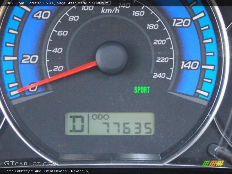 Sage Green Metallic / Platinum 2009 Subaru Forester 2.5 XT