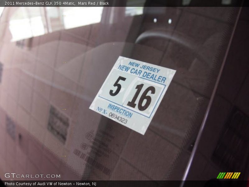 Mars Red / Black 2011 Mercedes-Benz GLK 350 4Matic