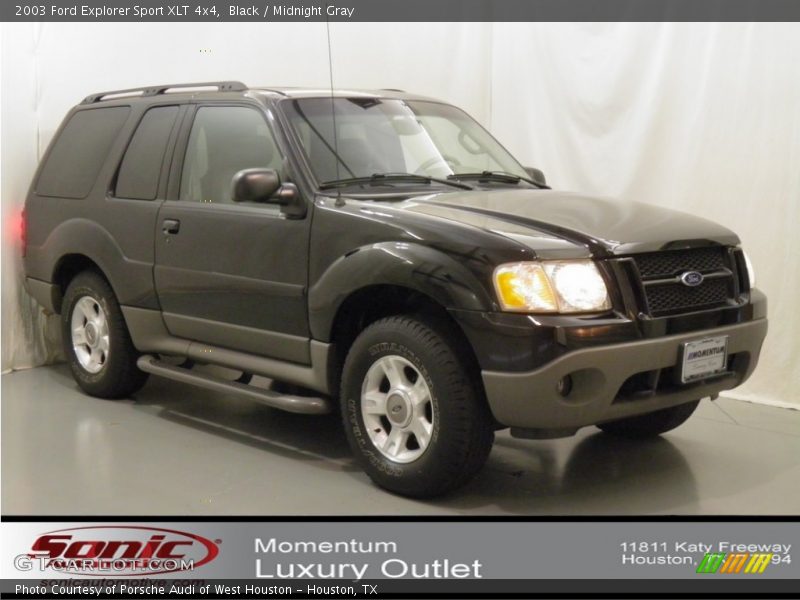 Black / Midnight Gray 2003 Ford Explorer Sport XLT 4x4