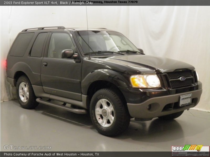 Black / Midnight Gray 2003 Ford Explorer Sport XLT 4x4