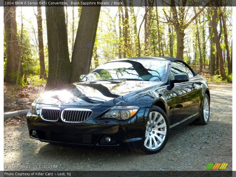 Black Sapphire Metallic / Black 2004 BMW 6 Series 645i Convertible