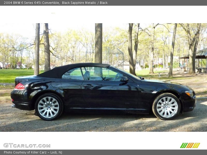 Black Sapphire Metallic / Black 2004 BMW 6 Series 645i Convertible