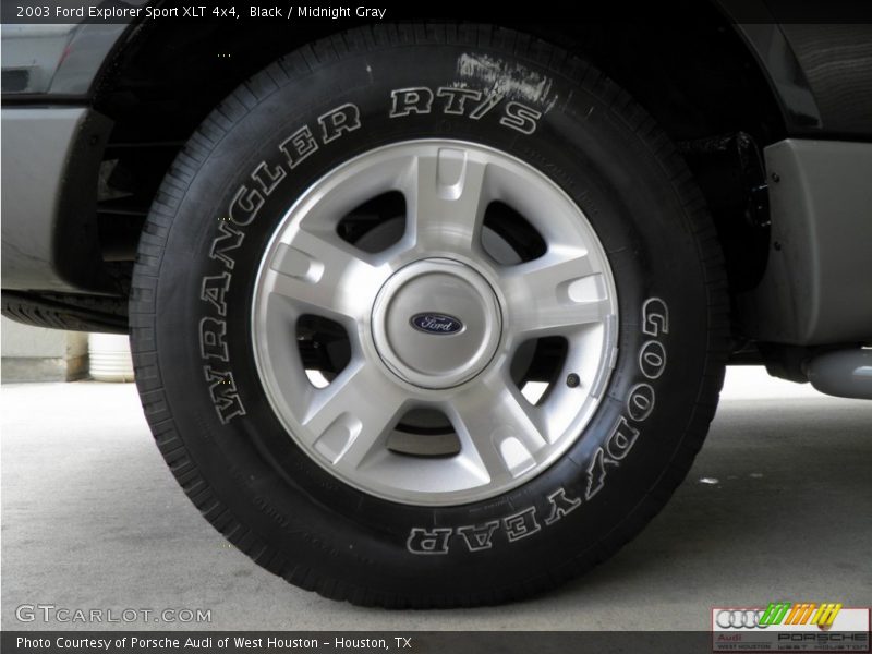 Black / Midnight Gray 2003 Ford Explorer Sport XLT 4x4