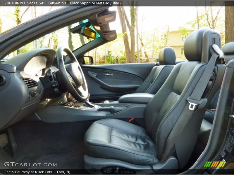 Black Sapphire Metallic / Black 2004 BMW 6 Series 645i Convertible