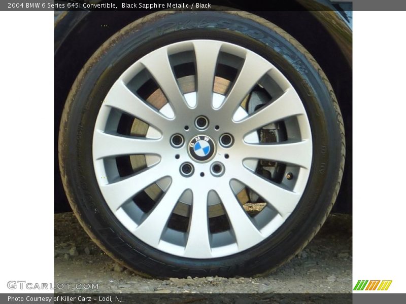 Black Sapphire Metallic / Black 2004 BMW 6 Series 645i Convertible