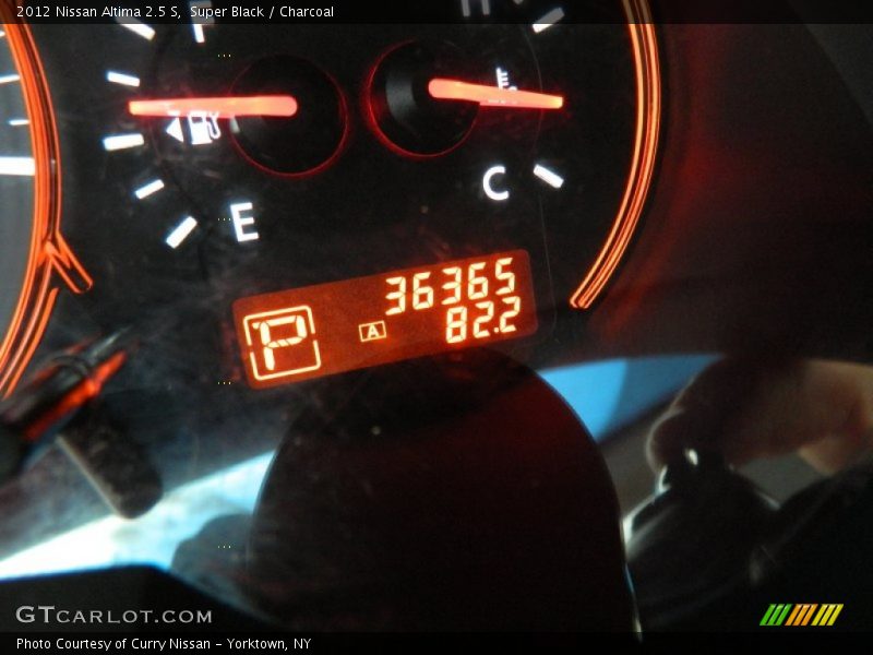 Super Black / Charcoal 2012 Nissan Altima 2.5 S