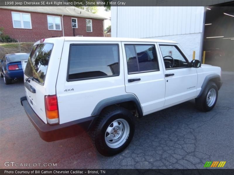 Stone White / Mist Gray 1998 Jeep Cherokee SE 4x4 Right Hand Drive