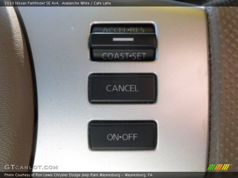 Avalanche White / Cafe Latte 2010 Nissan Pathfinder SE 4x4