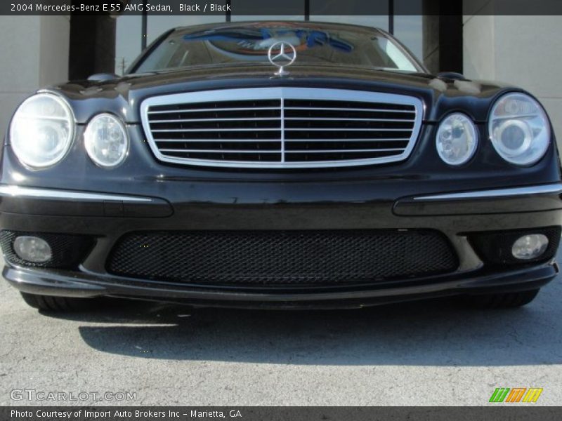 Black / Black 2004 Mercedes-Benz E 55 AMG Sedan