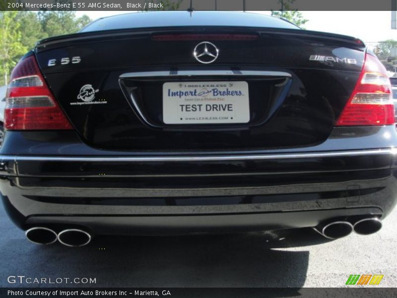 Black / Black 2004 Mercedes-Benz E 55 AMG Sedan