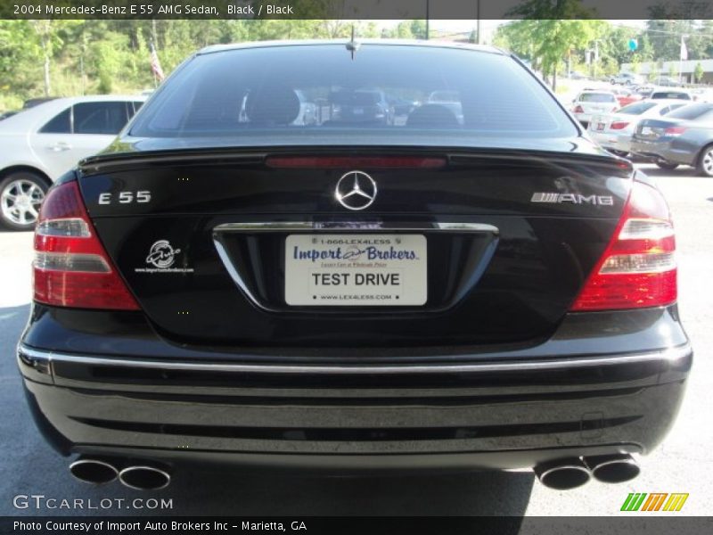 Black / Black 2004 Mercedes-Benz E 55 AMG Sedan