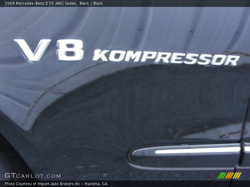 Black / Black 2004 Mercedes-Benz E 55 AMG Sedan