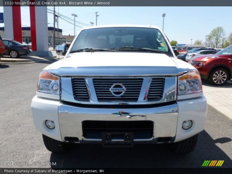 Blizzard White / Almond 2010 Nissan Titan LE Crew Cab 4x4