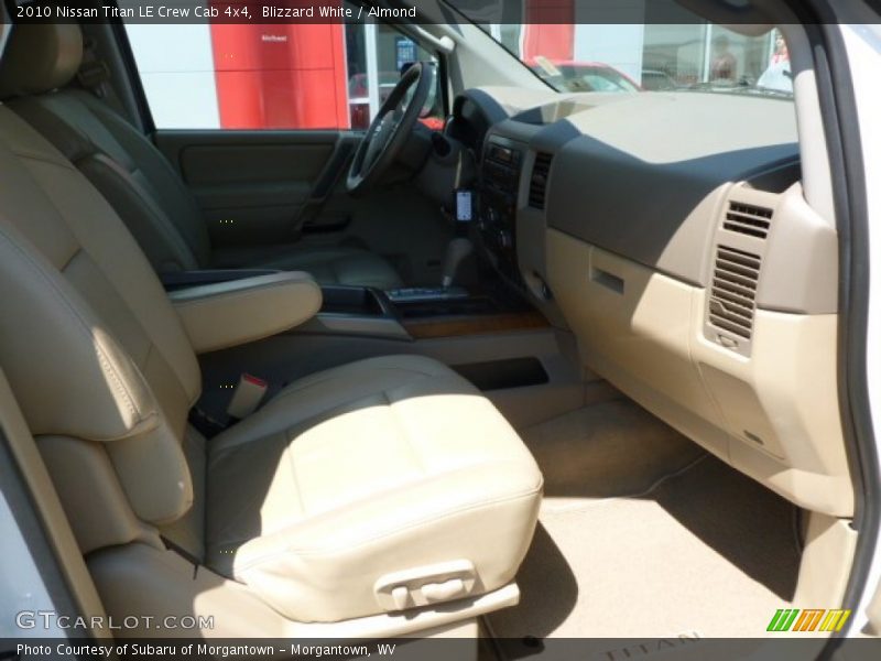 Blizzard White / Almond 2010 Nissan Titan LE Crew Cab 4x4