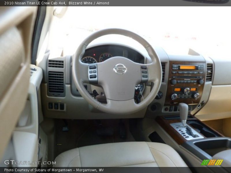 Blizzard White / Almond 2010 Nissan Titan LE Crew Cab 4x4
