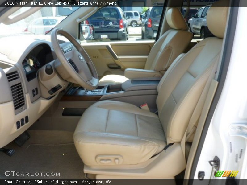 Blizzard White / Almond 2010 Nissan Titan LE Crew Cab 4x4