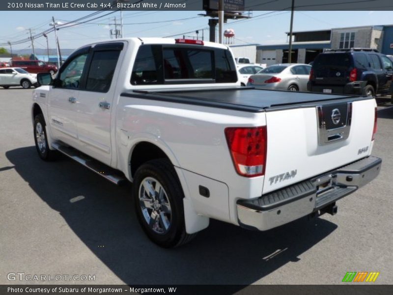 Blizzard White / Almond 2010 Nissan Titan LE Crew Cab 4x4