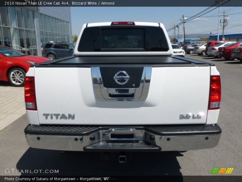 Blizzard White / Almond 2010 Nissan Titan LE Crew Cab 4x4