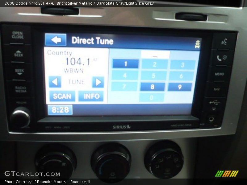 Bright Silver Metallic / Dark Slate Gray/Light Slate Gray 2008 Dodge Nitro SLT 4x4