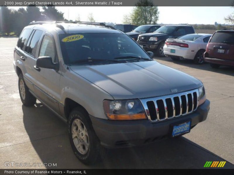 Silverstone Metallic / Taupe 2000 Jeep Grand Cherokee Laredo 4x4