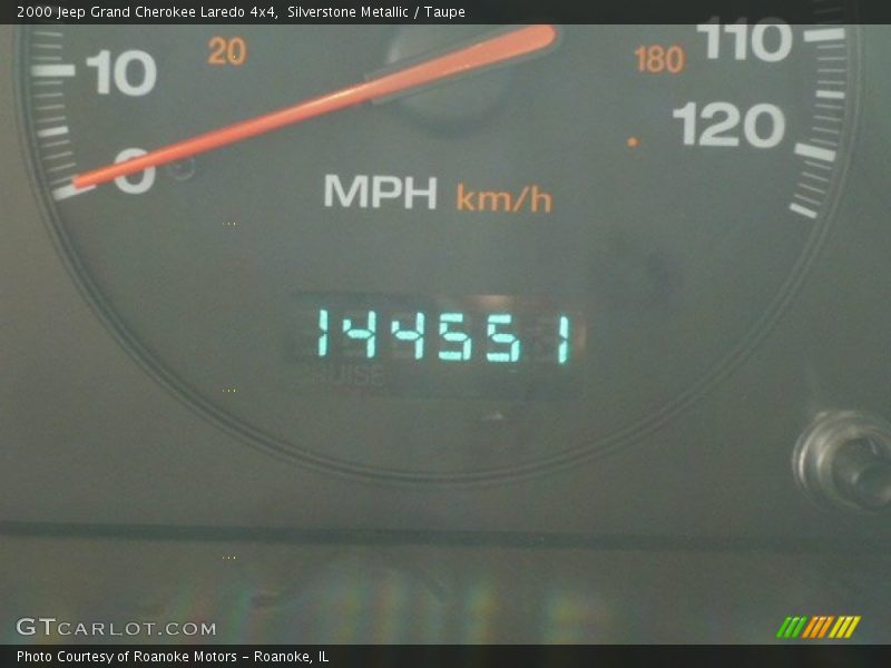 Silverstone Metallic / Taupe 2000 Jeep Grand Cherokee Laredo 4x4