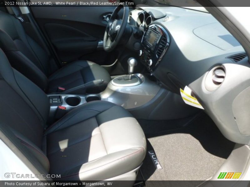 White Pearl / Black/Red Leather/Silver Trim 2012 Nissan Juke SL AWD