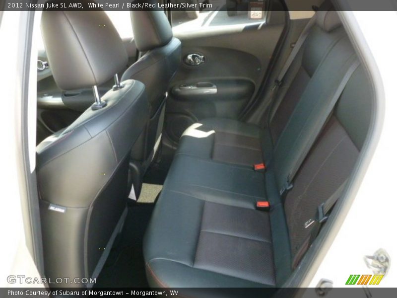 White Pearl / Black/Red Leather/Silver Trim 2012 Nissan Juke SL AWD