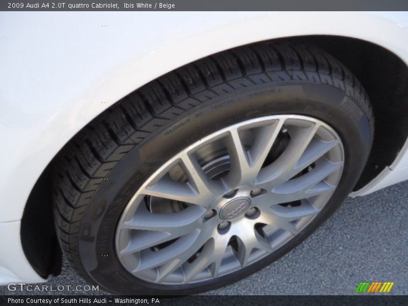 Ibis White / Beige 2009 Audi A4 2.0T quattro Cabriolet