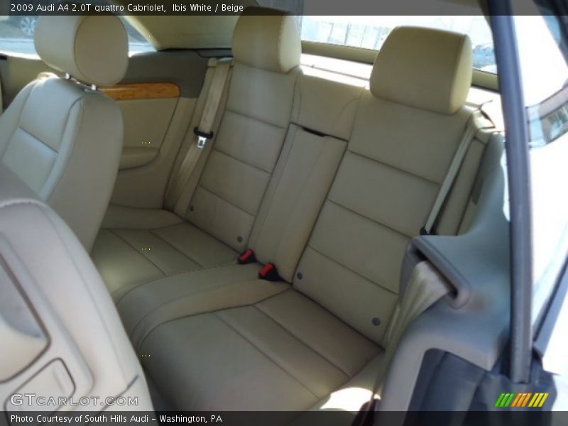 Ibis White / Beige 2009 Audi A4 2.0T quattro Cabriolet
